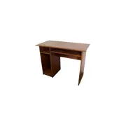 Birou pentru calculator cu spatiu de depozitare, polita pentru tastatura, pal melaminat, 100x52x76 cm, wenge drm10003