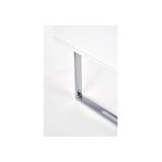 Birou hm b30, mdf lucios, cadru metalic cromat, 2 sertare, 120x55x76 cm, alb drm9587