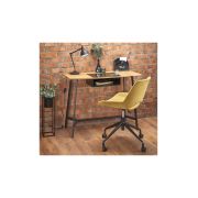 Birou hm b41, cadru metalic, blat mdf, 100x50x76 cm, stejar drm9591