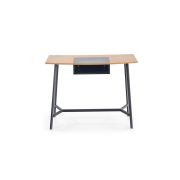 Birou hm b41, cadru metalic, blat mdf, 100x50x76 cm, stejar drm9591