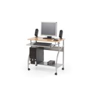 Birou metalic hm b6, blat mdf, polita glisanta tastatura, raft calculator, 80x50x76 cm, fag drm3914