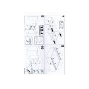 Birou cu usa si sertar hm elmo, pal melaminat, 120x55x78 cm, stejar/antracit drm8701