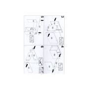 Birou cu usa si sertar hm elmo, pal melaminat, 120x55x78 cm, stejar/antracit drm8701