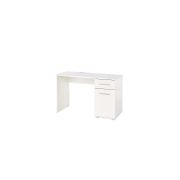 Birou hm lima b1, cu usa si sertar, pal melaminat lucios, 120x55x75 cm, alb drm4655