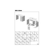 Birou hm lima b1, cu usa si sertar, pal melaminat, 120x55x75 cm, stejar sonoma drm4657