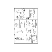 Birou minimalist hm narvik b2, raft inalt, cadru metalic, pal melaminat, 84x46x142 cm, stejar sonoma/alb drm9597