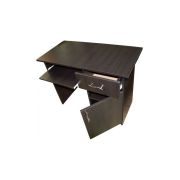 Birou cu spatiu depozitare pentru scolari, pal melaminat, sertar, 2 rafturi, polita glisanta tastatura, 100x52x76 cm, wenge drm3089