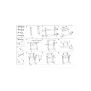 Birou calculator sl b07, polita glisanta tastatura, rafturi, structura metalica, mdf, 74x55x95 cm, maro inchis drm3916
