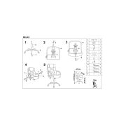 Scaun directorial mh rudy 2, ergonomic, baza cromata, mecanism de balans, tapiterie stofa, gri inchis drm8697
