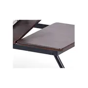 Masa laptop plianta hm b19, unghi de inclinare ajustabil, mdf, nuc inchis drm4776