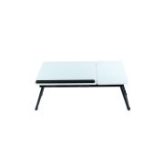 Masa laptop plianta tomi, unghi de inclinare ajustabil, mdf, nuc inchis drm1441
