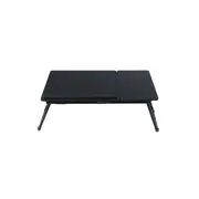 Masa laptop plianta tomi, unghi de inclinare ajustabil, mdf, nuc inchis drm1441