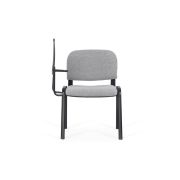Scaun conferinta cu masuta rabatabila hrc 606, ergonomic, stofa, cadru metalic, 120 kg drm2669
