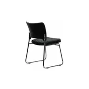 Scaun vizitator hrc 613, ergonomic, cadru metalic, piele ecologica, 120 kg drm1586
