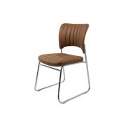 Scaun vizitator hrc 613, ergonomic, cadru metalic, piele ecologica, 120 kg drm1586