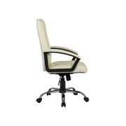 Scaun directorial gn02, ergonomic, cadru cromat, inaltime ajustabila, balans, 100 kg, bej drm3035
