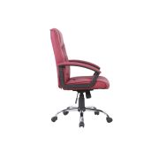 Scaun directorial gn02, ergonomic, cadru cromat, inaltime ajustabila, balans, 100 kg, bordo drm3033