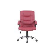Scaun directorial gn02, ergonomic, cadru cromat, inaltime ajustabila, balans, 100 kg, bordo drm3033
