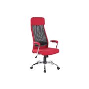 Scaun directorial gn102, mesh, mecanism balans, rotire 360°, inaltime ajustabila, 120 kg, bordo drm9502