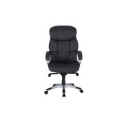 Scaun directorial gn107, robust, piele ecologica, multiblock, baza polipropilena, 150 kg, negru drm9504