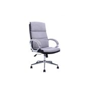 Scaun directorial gn109, textil/piele ecologica, inaltime ajustabila, mecanism balans, 100 kg, gri/negru drm9511
