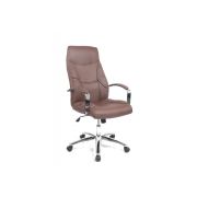 Scaun directorial gn62, piele ecologica, baza cromata, balans, inaltime ajustabila, rotativ, 120 kg drm2580