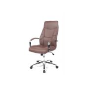 Scaun directorial gn62, piele ecologica, baza cromata, balans, inaltime ajustabila, rotativ, 120 kg drm2580