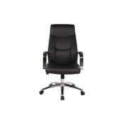 Scaun directorial gn62, piele ecologica, baza cromata, balans, inaltime ajustabila, rotativ, 120 kg drm2580