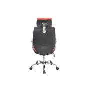 Scaun directorial gn65, stofa, mecanism de balans, rotire 360, baza cromata, 120 kg, portocaliu drm4262
