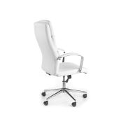 Scaun directorial hm aurelius, ergonomic, piele ecologica, inaltime ajustabila, suport lombar, mecanism balans, 115 kg, 120x65x67 cm , alb drm2004
