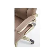 Scaun directorial hm carlos, piele ecologica perforata, roti cauciucate, inaltime ajustabila, mecanism multiblock, 136 kg, bej drm1986