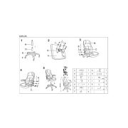 Scaun directorial hm carlos, piele ecologica perforata, roti cauciucate, inaltime ajustabila, mecanism multiblock, 136 kg, negru drm2743
