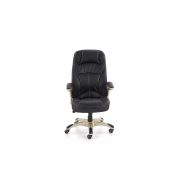 Scaun directorial hm carlos, piele ecologica perforata, roti cauciucate, inaltime ajustabila, mecanism multiblock, 136 kg, negru drm2743