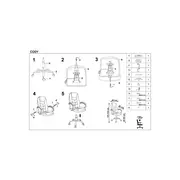 Scaun directorial hm cody, cadru otel, piele ecologica, inaltime ajustabila, mecanism balansare, 130 kg, 119x64x65cm, maro drm2194