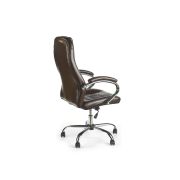 Scaun directorial hm cody, cadru otel, piele ecologica, inaltime ajustabila, mecanism balansare, 130 kg, 119x64x65cm, maro drm2194