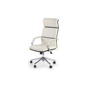 Scaun directorial hm costa, ergonomic, cadru otel, piele ecologica, inaltime ajustabila, mecanism balansare, 110 kg, 124x60x63 cm, crem drm2011