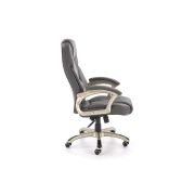 Scaun directorial mh dante, cadru polipropilena, piele ecologica, inaltime ajustabila, mecanism multiblock, roti cauciucate, 136 kg, gri drm2755