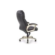 Scaun directorial mh dante, cadru polipropilena, piele ecologica, inaltime ajustabila, mecanism multiblock, roti cauciucate, 136 kg, negru drm2754