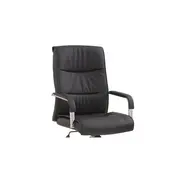 Scaun directorial hm hamilton, piele ecologica, inaltime ajustabila, mecanism balansare, 150 kg, 111x60x51 cm, negru drm2025