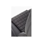 Scaun directorial hm king, ergonomic, piele ecologica, robust, mecanism de balans, cadru metalic cromat, inaltime reglabila, 120 kg, negru drm4456