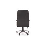 Scaun directorial hm preston, robust, piele ecologica, inaltime reglabila, mecanism balans, 100 kg, negru drm9657