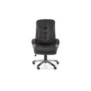 Scaun directorial hm preston, robust, piele ecologica, inaltime reglabila, mecanism balans, 100 kg, negru drm9657