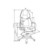 Scaun directorial hm rubin negru drm2066