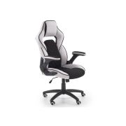 Scaun directorial ergonomic, hm sonic, brate reglabile, mecanism de balans, baza polipropilena, rotire 360 ˚, 100 kg, negru/gri drm4816