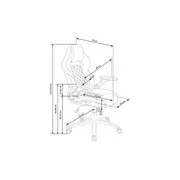 Scaun directorial ergonomic, hm sonic, brate reglabile, mecanism de balans, baza polipropilena, rotire 360 ˚, 100 kg, negru/gri drm4816
