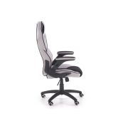 Scaun directorial ergonomic, hm sonic, brate reglabile, mecanism de balans, baza polipropilena, rotire 360 ˚, 100 kg, negru/gri drm4816