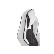 Scaun directorial ergonomic, hm sonic, brate reglabile, mecanism de balans, baza polipropilena, rotire 360 ˚, 100 kg, negru/gri drm4816
