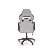 Scaun directorial ergonomic, hm sonic, brate reglabile, mecanism de balans, baza polipropilena, rotire 360 ˚, 100 kg, negru/gri drm4816