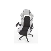 Scaun directorial ergonomic, hm sonic, brate reglabile, mecanism de balans, baza polipropilena, rotire 360 ˚, 100 kg, negru/gri drm4816