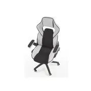 Scaun directorial ergonomic, hm sonic, brate reglabile, mecanism de balans, baza polipropilena, rotire 360 ˚, 100 kg, negru/gri drm4816